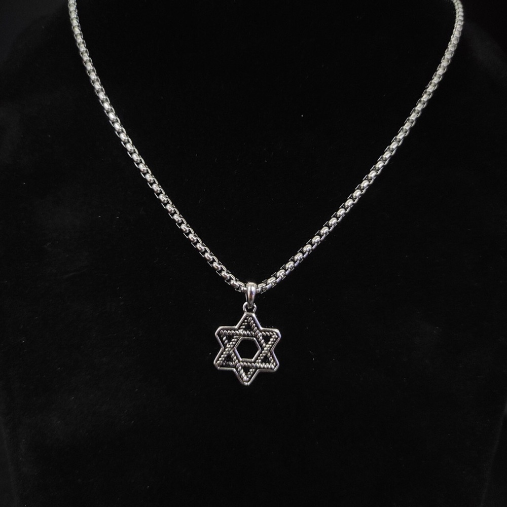💫 David Yurman Star of David Pendant Necklace 🖤